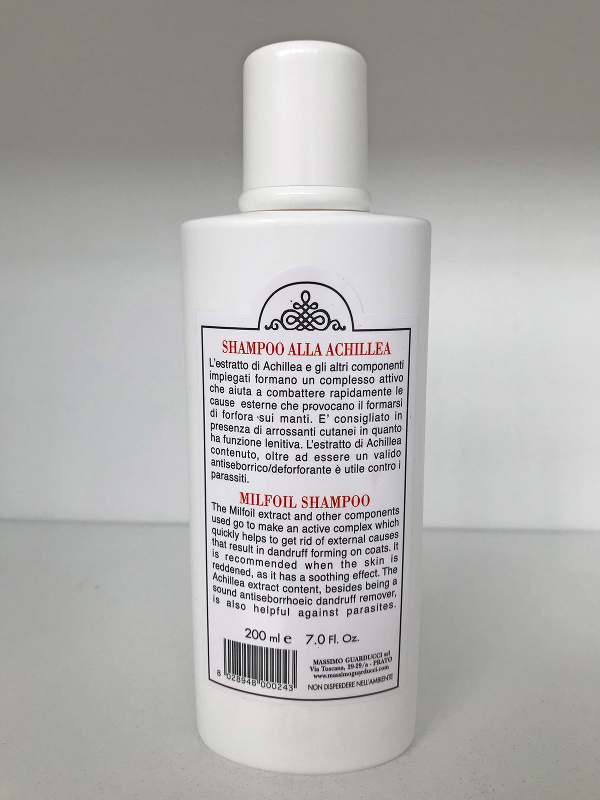 Shampoo alla Achillea "Linea manti impuri con forfora"
