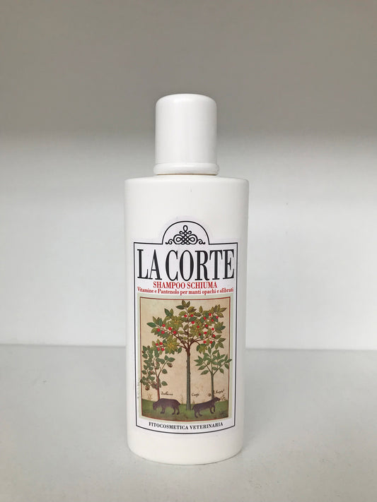 Shampoo schiuma "Vitamina e Pantenolo per manti opachi e sfibrati"